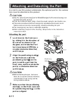 Предварительный просмотр 12 страницы Sea & Sea MDX-EM5 Mark II Instruction Manual