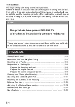 Preview for 2 page of Sea & Sea MDX-Z7 II Instruction Manual