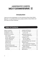 Предварительный просмотр 2 страницы Sea & Sea Motormarine III Instruction Manual