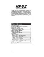 Preview for 2 page of Sea & Sea MX-5 II User Manual