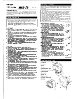 Preview for 1 page of Sea & Sea VMC-75 Instruction Manual