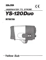 Предварительный просмотр 1 страницы Sea & Sea YS-120 Duo User Manual