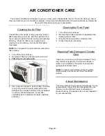 Preview for 25 page of Sea Breeze 423-0104 Operation And Installation Manual