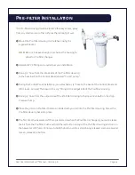 Preview for 24 page of Sea Clear Watermaker B-20 Installation, Operation And Maintenance Manual