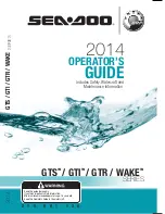 Preview for 1 page of Sea-doo 2001 GTS Operator'S Manual