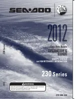 Preview for 1 page of Sea-doo 230 Series Operator'S Manual