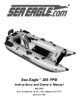 Sea Eagle Boats 285 FPB Instructions And Owner'S Manual preview