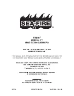 Preview for 1 page of Sea-Fire FM200 Installation Instructions & Owner'S Manual