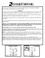 Предварительный просмотр 2 страницы Sea gull lighting 16148BL Owner'S Manual