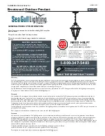 Sea gull lighting Brentwood 6025 Installation Instructions preview