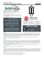 Sea gull lighting Crowell Outdoor Post Lantern 8247901 Installation Instructions preview