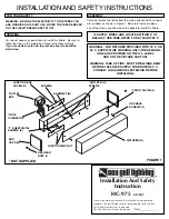 Sea gull lighting HC-975 Installation And Safety Instructions preview