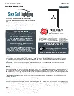 Предварительный просмотр 1 страницы Sea gull lighting Moffet Street Wall 4134501 Installation Instructions