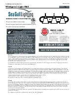 Sea gull lighting Windgate 3 44941 Series Installation Instructions предпросмотр