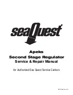 Предварительный просмотр 1 страницы Sea Quest Apeks Regulator Service & Repair Manual