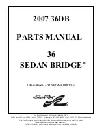 Предварительный просмотр 1 страницы Sea Ray Boats 36 Sedan Bridge 2007 Parts Manual