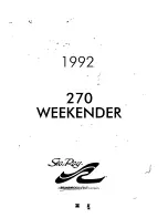 Sea Ray 1992 270 Weekender Manual preview