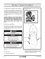 Предварительный просмотр 42 страницы Sea Ray 225 Weekender Owner'S Manual