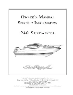 Sea Ray 240 Sundancer Owner'S Manual preview