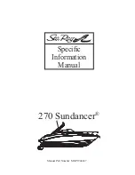 Sea Ray 270 Sundancer Specific Information Manual preview