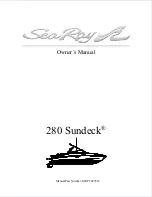 Sea Ray 280 Sundeck Owner'S Manual preview