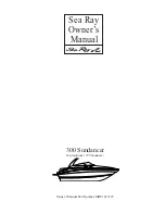 Предварительный просмотр 1 страницы Sea Ray 300 Sundancer Owner'S Manual