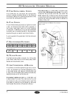 Preview for 22 page of Sea Ray 40 Sundancer Specific Information Manual