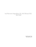 Предварительный просмотр 3 страницы Sea Recovery Aqua Mini 170 Owner'S Manual