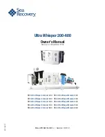 Sea Recovery SRC Ultra Whisper Compact 200 Owner'S Manual preview