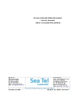 Preview for 1 page of Sea Tel 9497B-1 Installation And Operation Manual