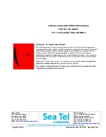 Sea Tel 9711-92 Installation And Operation Manual предпросмотр