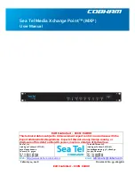 Sea Tel Cobham MXP User Manual preview