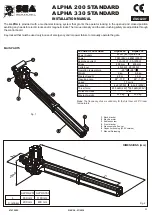 SEA ALPHA 200 STANDARD Installation Manual preview