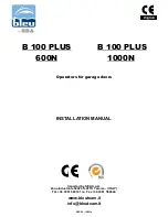 SEA B 100 PLUS 1000N Installation Manual preview