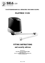 SEA FLIPPER 110V Fitting Instructions And Security Advices preview