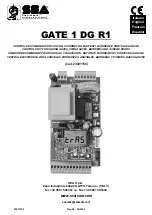 Preview for 1 page of SEA GATE 1 DG R1 Manual