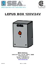 SEA LEPUS BOX 120V/24V Manual preview