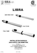 SEA Libra Full Tank Installation Manuals And Safety Information предпросмотр