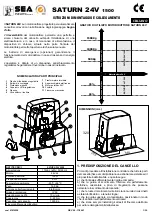 Предварительный просмотр 2 страницы SEA SATURN 24V 1500 Mounting And Connecting Instructions