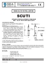 SEA SCUTI Installation Instructions Manual preview