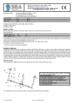 Preview for 14 page of SEA SCUTI Installation Instructions Manual