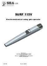 Предварительный просмотр 1 страницы SEA SURF 350 24V Manual