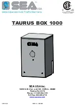 SEA TAURUS BOX 1000 Manual предпросмотр