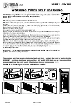 Предварительный просмотр 9 страницы SEA USER 1 Manual