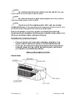 Preview for 4 page of Seabreeze PTAC09CH3ZX Installation And Operation Manual