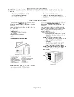 Предварительный просмотр 3 страницы Seabreeze WA18ZR Installation And Operation Manual