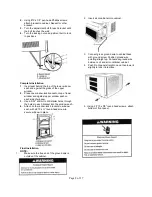 Preview for 8 page of Seabreeze WA18ZR Installation And Operation Manual