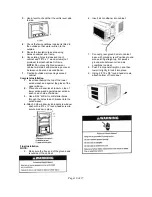 Preview for 10 page of Seabreeze WA18ZR Installation And Operation Manual