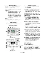 Preview for 11 page of Seabreeze WA18ZR Installation And Operation Manual