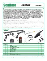 Preview for 2 page of Seafloor EchoBoat ASV Manual